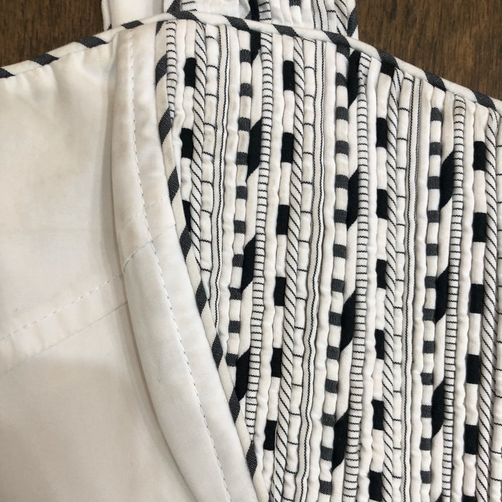 Zac Posen Gingham Plaid Embroidered Cotton Dress SZ 6 - Picture 8 of 16